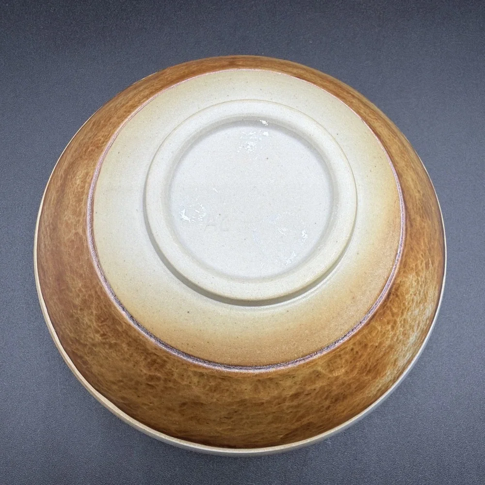 VTG Handmade Footed Ceramic Bowl 7